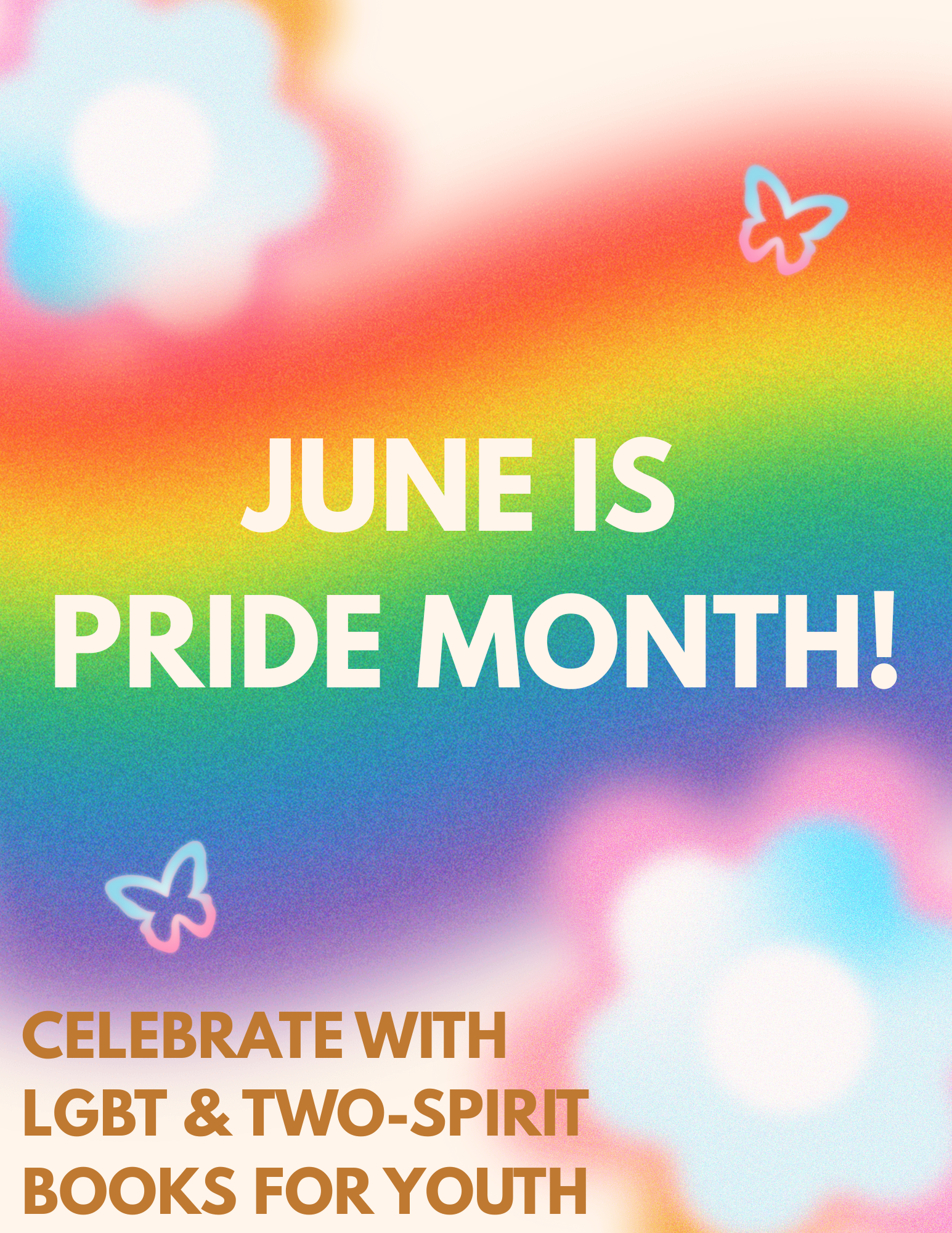 Pride Month display and&nbsp;booklists