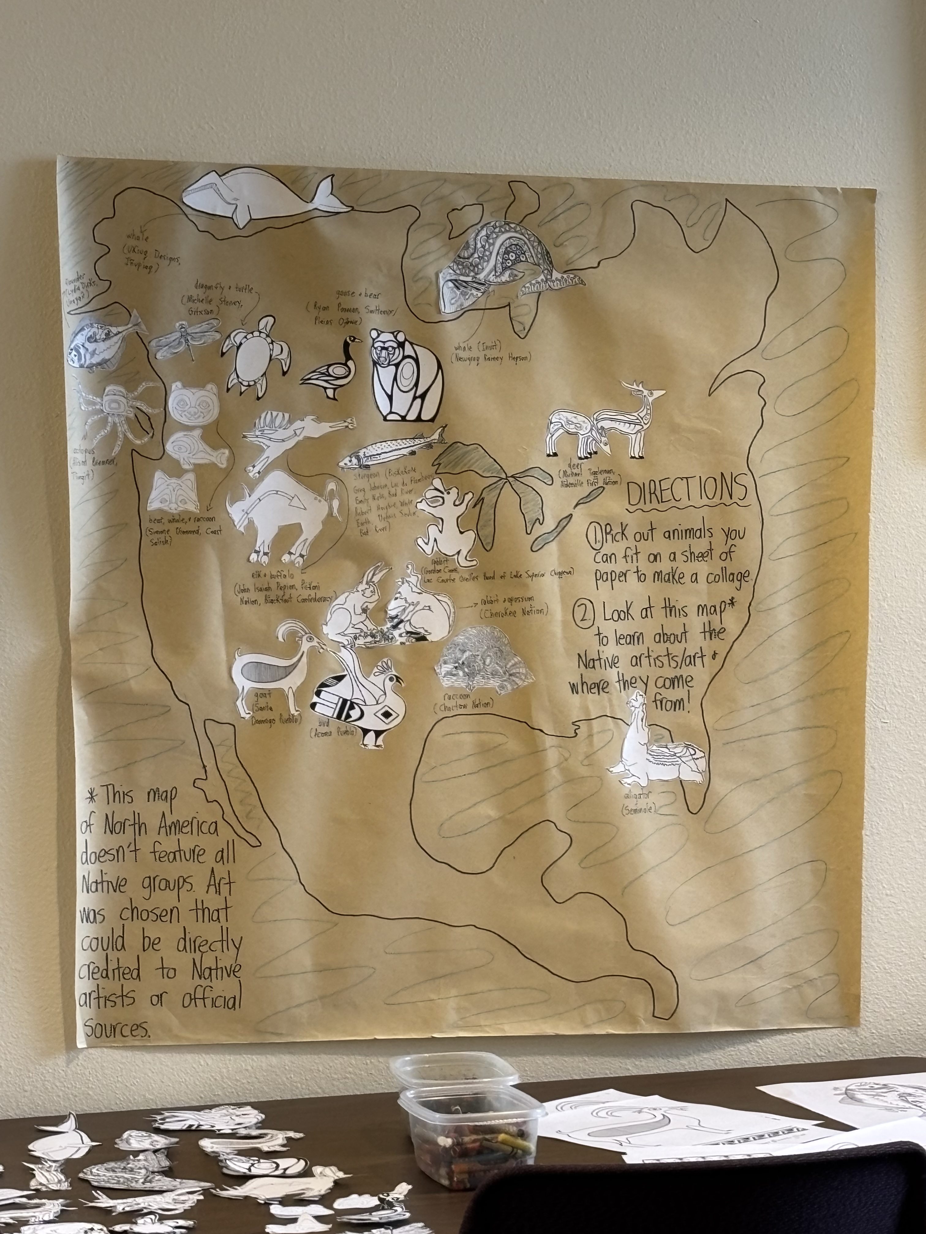 Indigenous art collage&nbsp;craft!